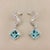 2010s Natural Aquamarine Diamond Earrings 14k Gold 8.15 TCW Certified For Sale - Image 5 of 13