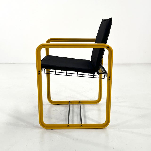 Quadra Dining Chair by Gigante, Zambusi & Boccato for Seccose, 1980s For Sale - Image 4 of 9