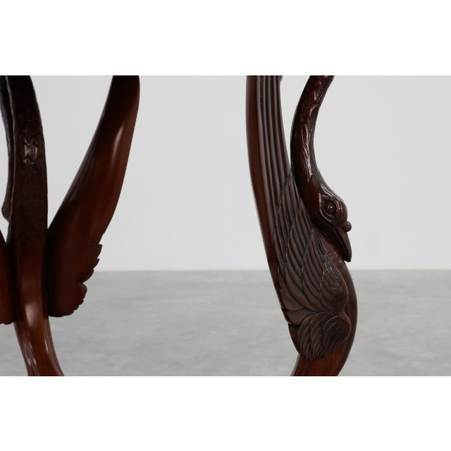 Traditional French Empire Side Table in Carved Wood, 1850 For Sale - Image 3 of 16