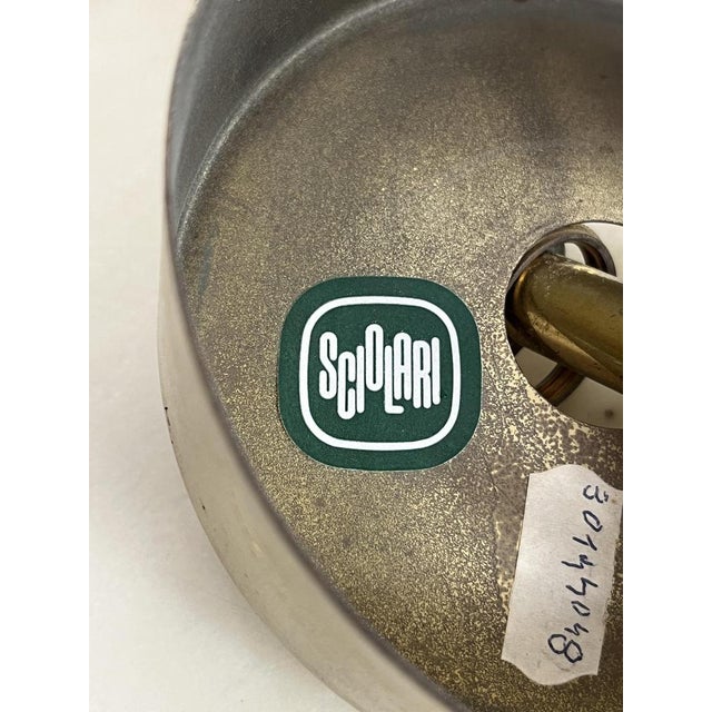 Vintage Italian Chandelier in Brass and Murano Glass, 1960s For Sale - Image 10 of 14