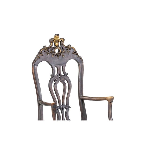 King Jose Style High-Backed Armchair, 18th Century For Sale - Image 5 of 8