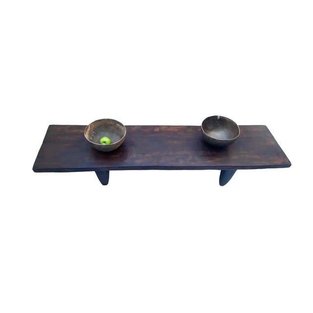 Superb and rare to find African Senufo Table Côte d'Ivoire, hand-carved by talented artisans of the Senufo tribe, from a...