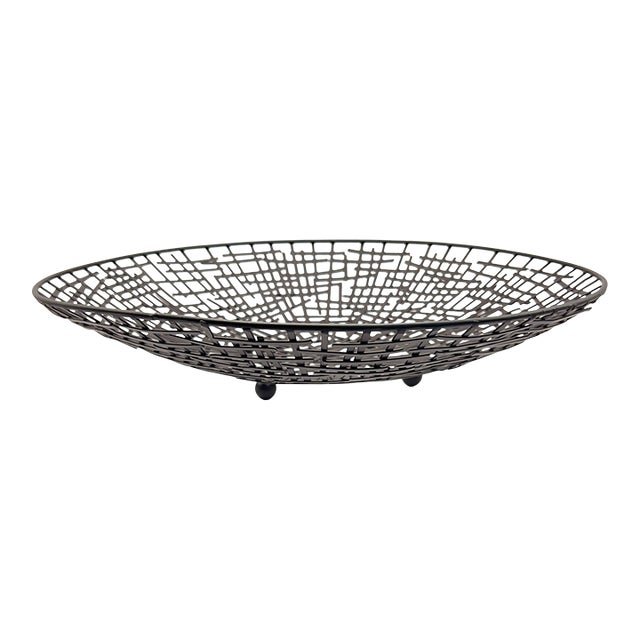 1970s Brutalist Welded Fruit Bowl For Sale