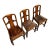 1940s Set of 3 English Oak Dining Chairs For Sale
