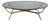 Iron Brass & Glass Rams Head Coffee Table For Sale