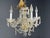 Glass 1960s Maria Theresa Style, Venetian Chandeliers, Crystal, Brass - a Pair For Sale - Image 7 of 18