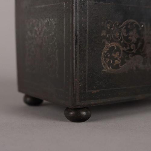 Neo-Renaissance Hand Decorated Iron Jewelry Box For Sale - Image 6 of 9