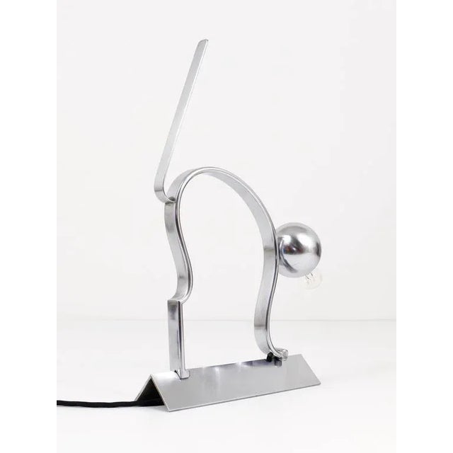 Art Deco Cat Sculpture Table Lamp in the style of Hagenauer, 1930s For Sale - Image 6 of 11