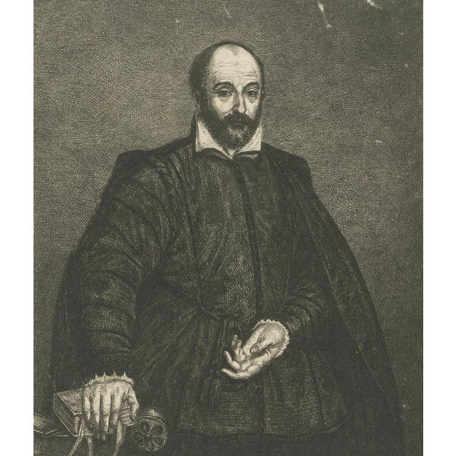 After Tintoretto, Self-Portrait, 1755, Engraving For Sale - Image 3 of 9
