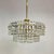 Mid-Century Three-Layered Glass Kinkeldey Chandelier, 1960s, in Very Good conditions. Designed 1960 to 1969 This piece has...