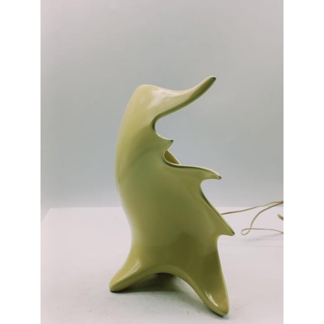 Ceramic Conchiglia Table Lamp by Antonia Campi for Laveno, Italy, 1950s For Sale - Image 7 of 9