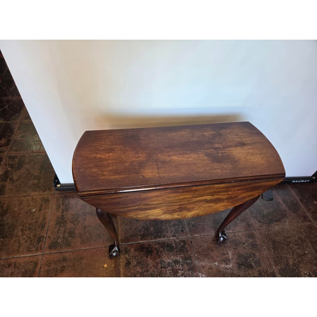 18th Century Drop Leaf Gate Leg Walnut Table American Chippendale For Sale - Image 10 of 15