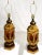 2020s Contemporary Moroccan Style Gilt Lanterns With Faux Glass in Amber - a Pair For Sale - Image 5 of 12