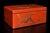Japanese Antique Red Lacquered Snack Keepsake Box Hand Painted 2-Tier For Sale - Image 17 of 17