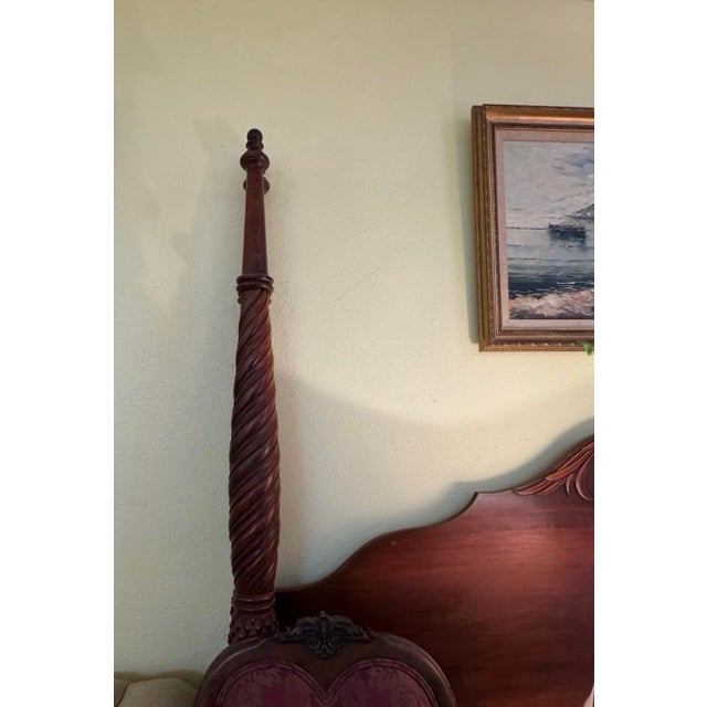 Ethan Allen British Classics King Four-Poster Bed — Solid Cherry For Sale - Image 10 of 10