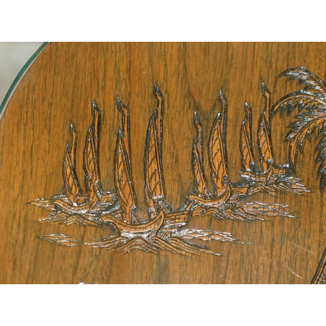 Chinese Export Chinoiserie Side Tables, 1940, Set of 2 For Sale - Image 11 of 18