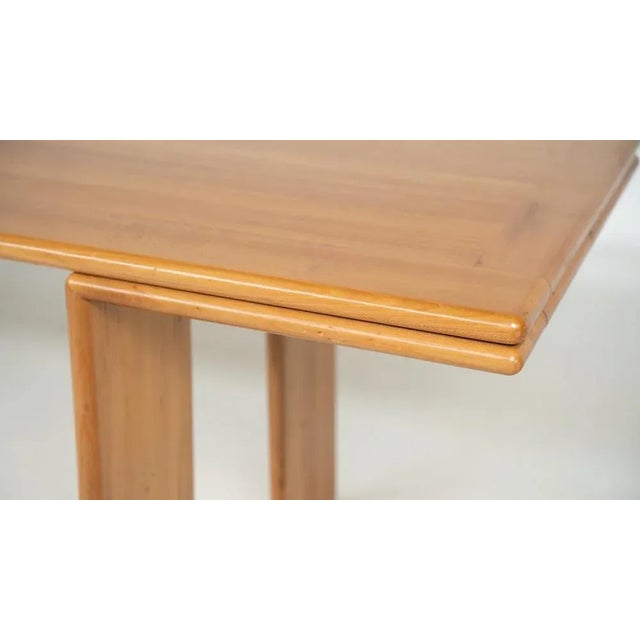 Mid-Century Modern Wooden Dining Table, 1980s For Sale - Image 3 of 13