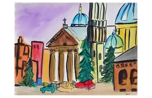 Colorful Skyline by Diane Baldwin