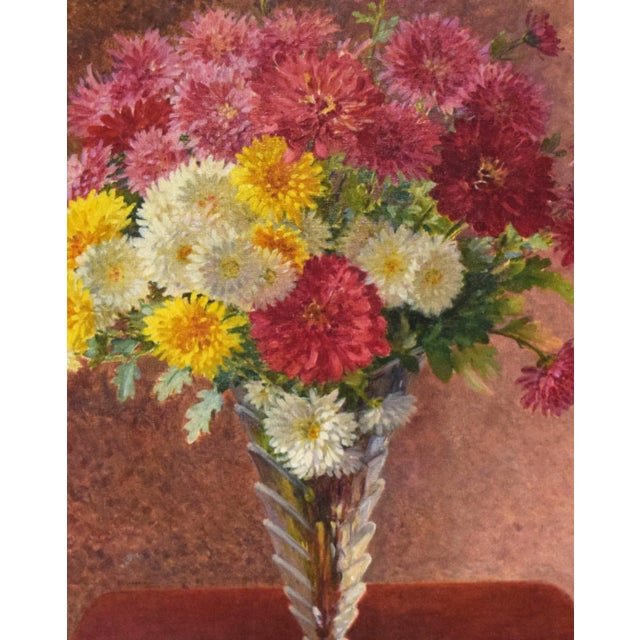 Early 20th Century Vintage Impressionist Floral Still Life Painting by French - American Artist Lucien Biva For Sale - Image 5 of 7
