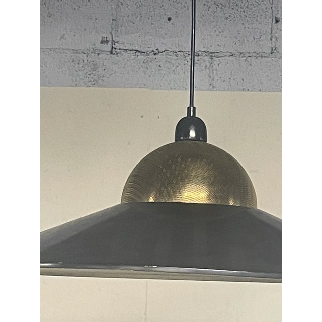 Pendant in Brass and Enameled Metal, 1970s For Sale - Image 16 of 16