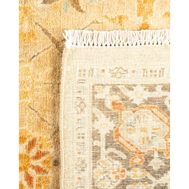 2000 - 2009 Eclectic, One-of-a-Kind Hand-Knotted Area Rug - Ivory, 3' 10" x 5' 10" For Sale - Image 5 of 8