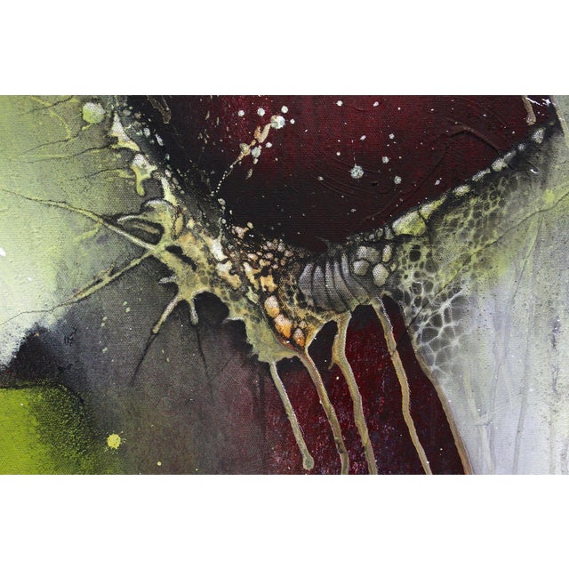 Green MS, Crawfish vs. Turtle, Acrylic on Canvas, 2021 For Sale - Image 8 of 15