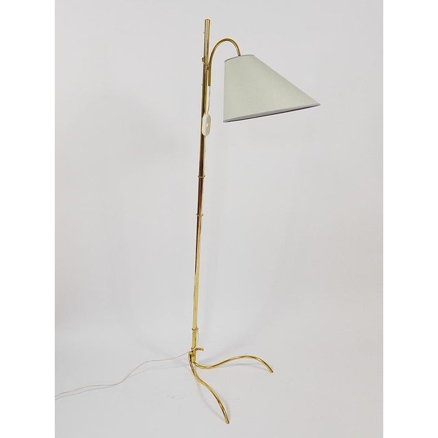 Vintage Adjustable Dornstab Brass Floor Lamp by Rupert Nikoll, 1950s For Sale - Image 17 of 18
