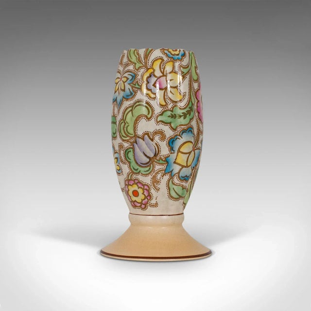 Ceramic 1950s Ceramic Flower Goblet Urn Vase For Sale - Image 7 of 13