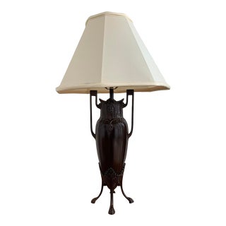 1990s Art Nouveau Style Amphora Table Lamp For Sale