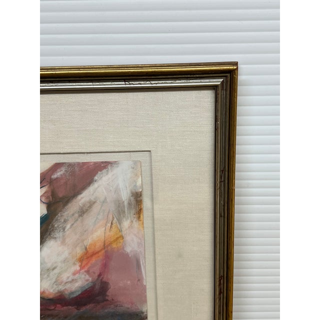 Nancy Willis Berlin Nude Signed Pastel/Oil on Paper, Circa 1985 For Sale - Image 4 of 11
