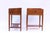 Maroon Vintage Bedside Tables in Walnut and Beech, 1950s, Set of 2 For Sale - Image 8 of 18