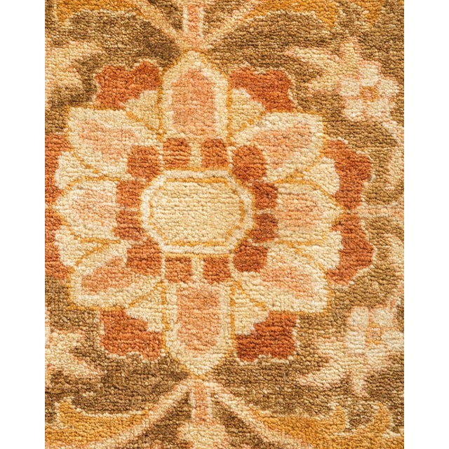Traditional Mogul Collection Hand-Knotted Area Rug - Brown 12' 1" x 17' 5" For Sale - Image 3 of 9