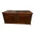 17th Century Hand Hewn Storage Box With Hand Hammered Iron Details For Sale