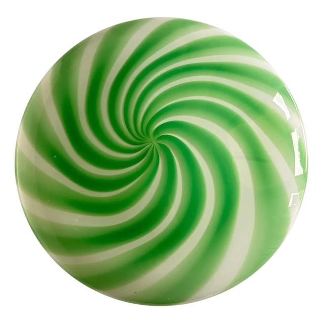 Italian Clear Green Swirls Wall Sconce in Murano Glass by Simoeng For Sale