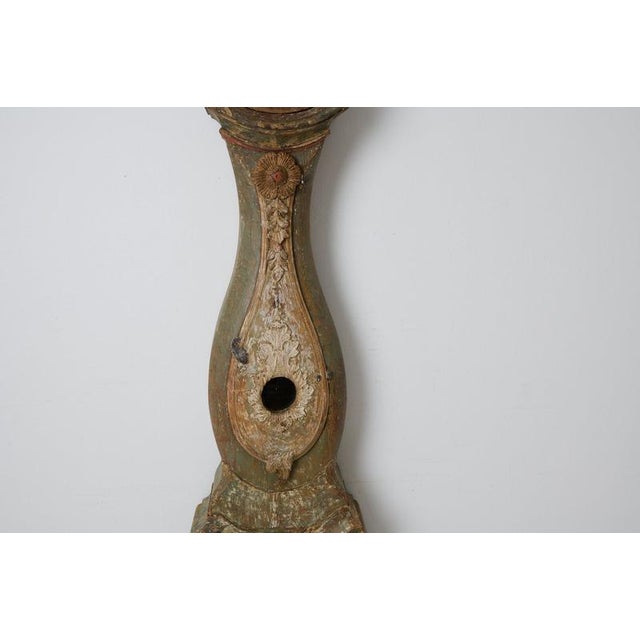 Antique Rococo Country Long Case Clock, Sweden, 1790 For Sale - Image 6 of 14