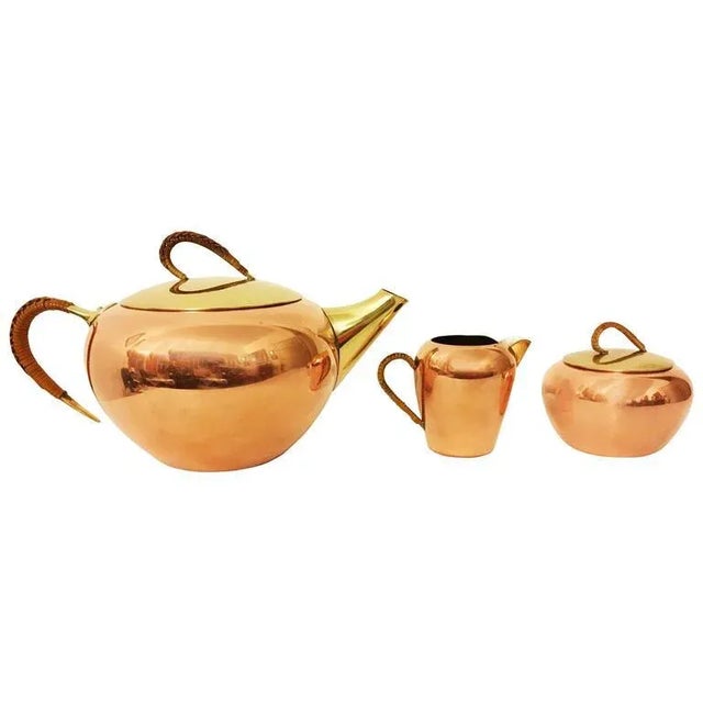 Tea Service by Erich Kolbenheyer for EKW, 1950s, Set of 3 For Sale - Image 9 of 9
