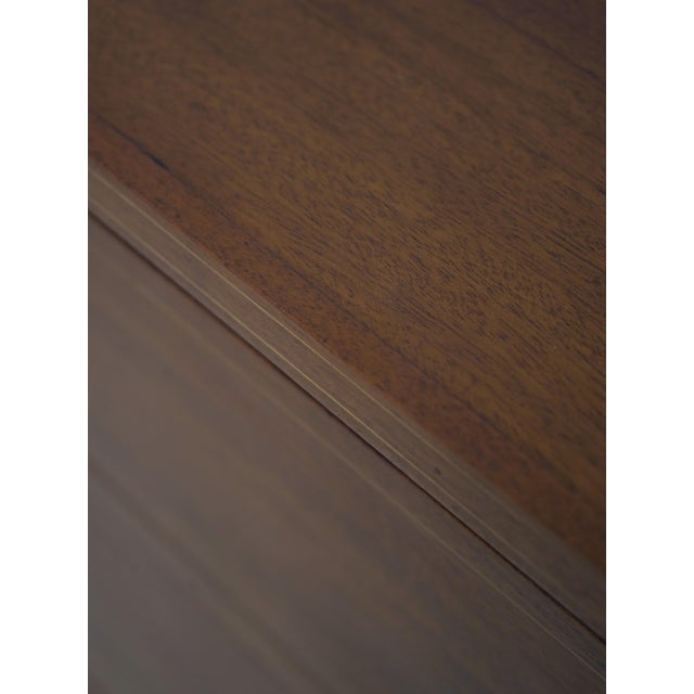 Bench Made Federal Style Mahogany Inlaid Chest For Sale - Image 12 of 16