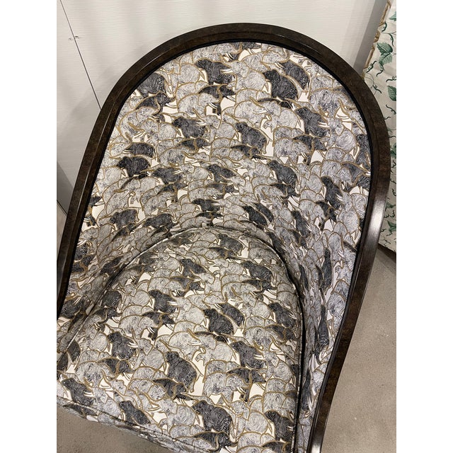 Wood Niermann Weeks French Club Chair For Sale - Image 7 of 8