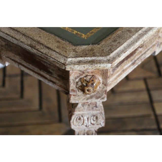 1930s Italian Neoclassical Leather-Top Game Table / Center Table For Sale - Image 13 of 18
