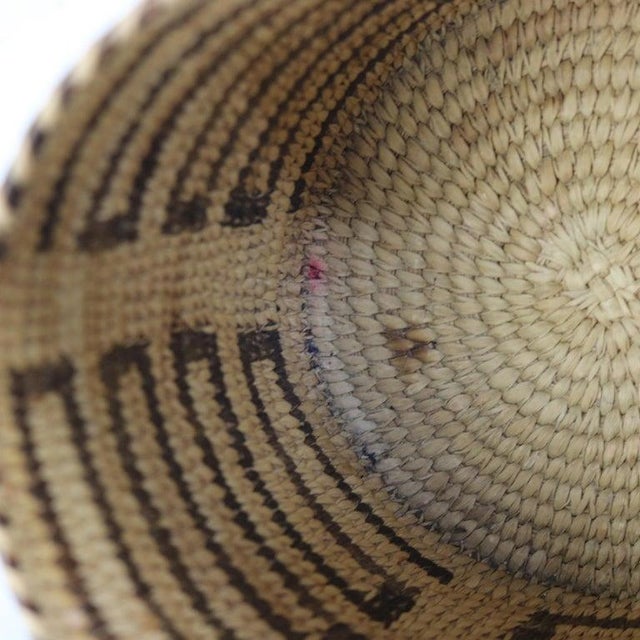 Vintage Southwest Native American Woven Woven Reed Basket 20thC For Sale - Image 6 of 7