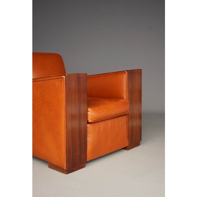 Red Art Deco Lounge Chairs, 1940s, Set of 2 For Sale - Image 8 of 18