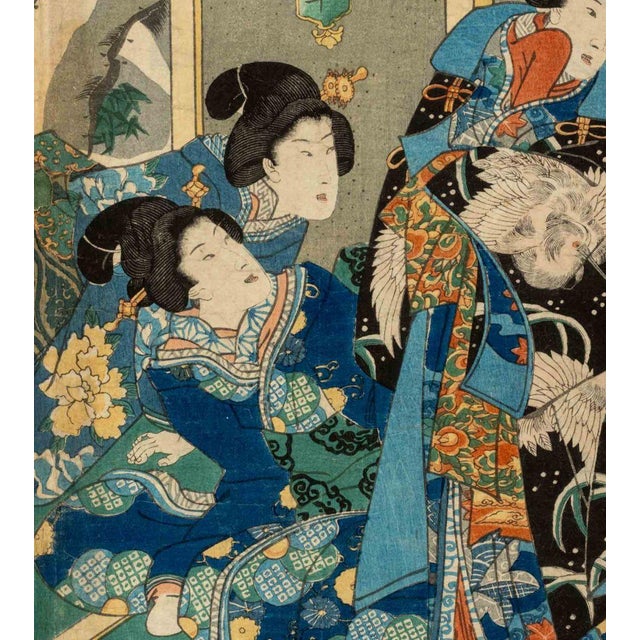 Utagawa Kunisada Bijin-Ga Woodblock Prints, 2 For Sale - Image 13 of 16