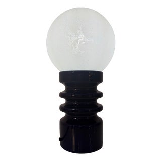 Blue Ceramic and Glass Table Lamp by Cari Zalloni for Dümler & Breiden, 1970s For Sale