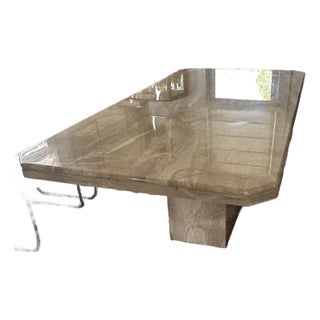 1970s Italian Marble Dining Table For Sale