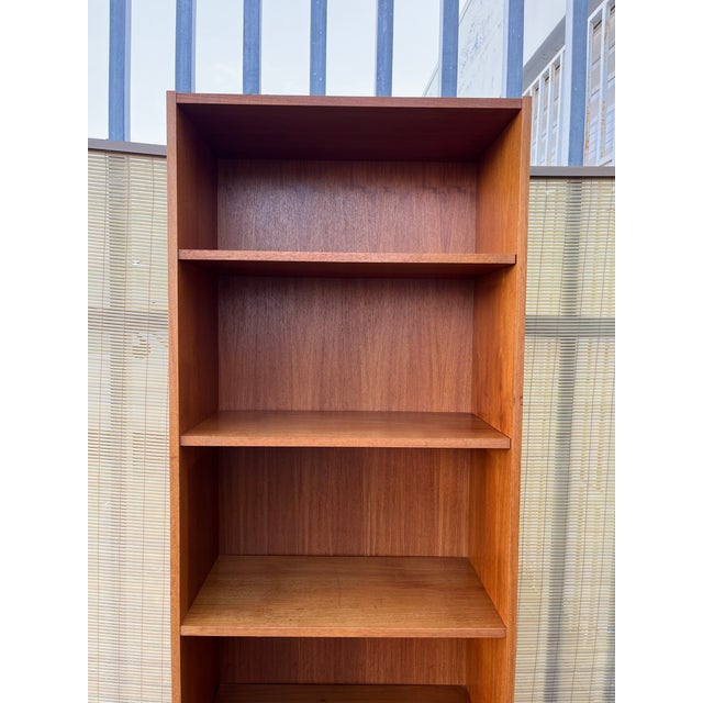 Mid-Century Modern Vintage Mid Century Modern Danish Teak Bookcase by Domino Mobler. Circa 1970s For Sale - Image 3 of 12