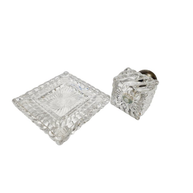 Art Nouveau Crystal Inkwell, Germany, 1900s For Sale - Image 14 of 18