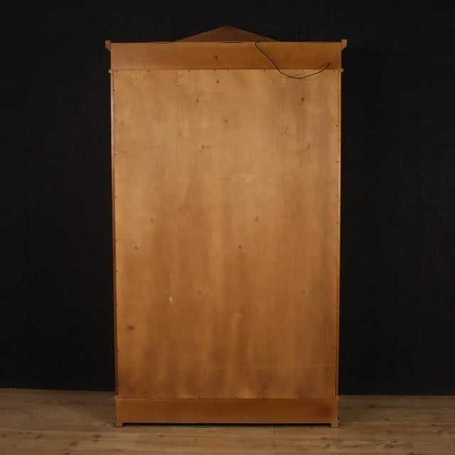 Brown Vintage Neoclassical Showcase, 1980s For Sale - Image 8 of 13