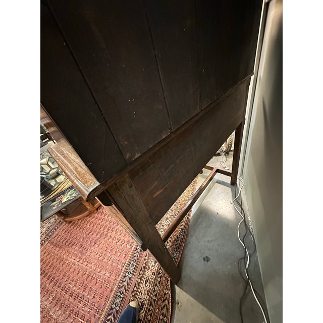 Wood Antique English Oak Welsh Cupboard For Sale - Image 7 of 11