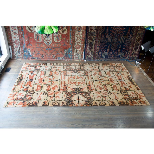 Rare Vintage Ecuadorian Rug For Sale In Chicago - Image 6 of 15