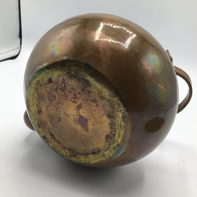 Hand Hammered 1880's Copper Tea Pot For Sale - Image 10 of 13